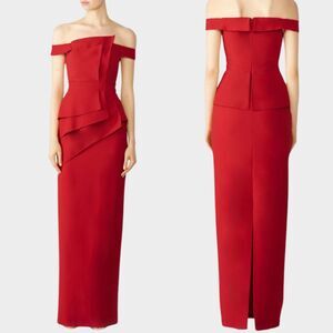 EVE The Black Halo by Laurel Berman Maxi Gown Red Size 2